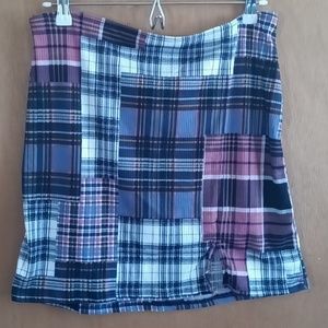 NWOT Rue21 side slit plaid mini skirt size XL